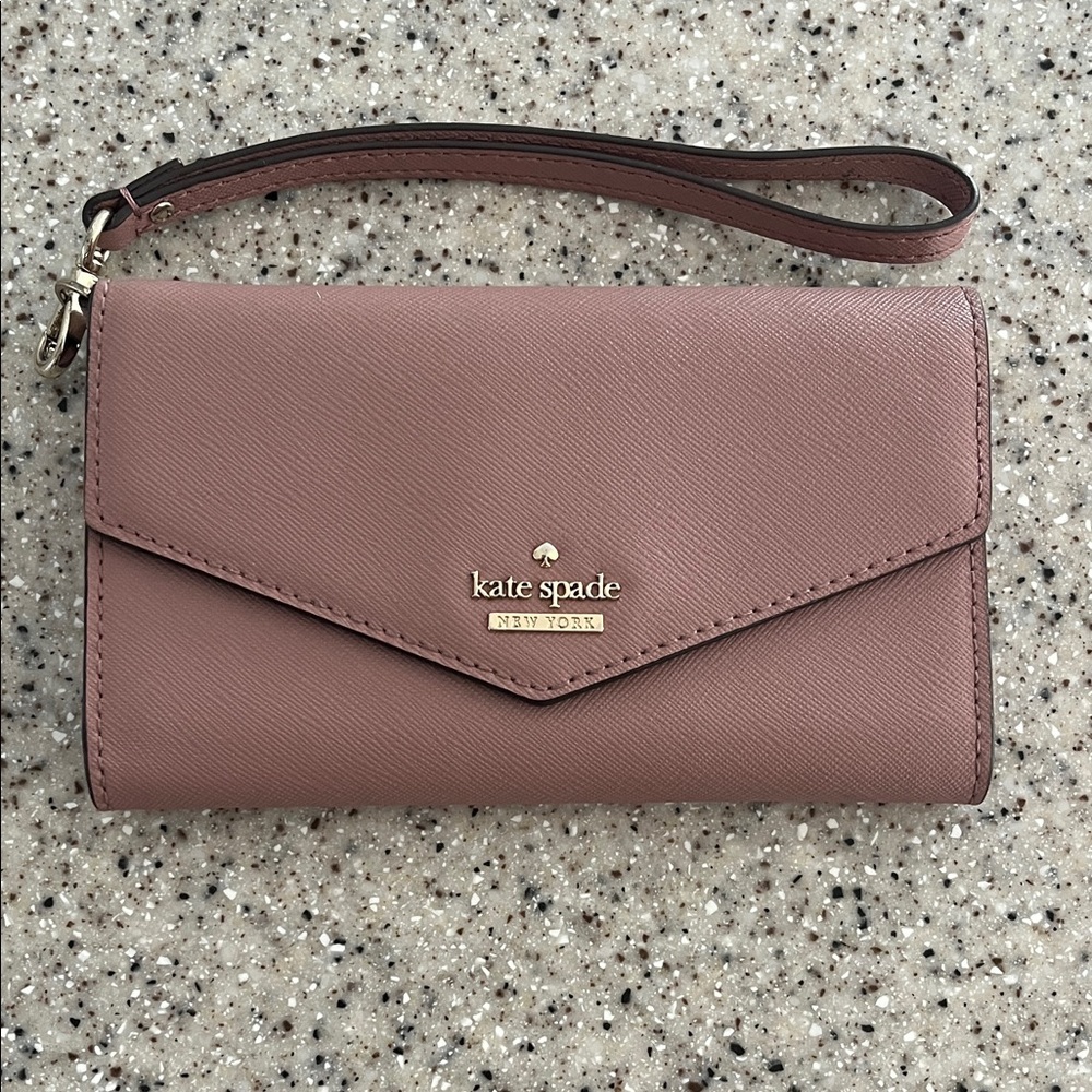Kate Spade Mauve Clutch Wristlet
